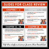 Refugee by Alan Gratz Vocabulary Booklet, Presentation, and Answer Key