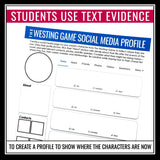 The Westing Game Character Assignment - Create a Character's Social Media
