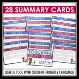 Touching Spirit Bear Summaries - Plot Summary Cards for Ben Mikaelsen's Novel