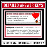 Valentine's Day Figurative Language Activity - Literary Devices Task Cards
