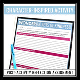 Wonder Kindness Activity - Random Acts of Kindness for R.J. Palacio's Novel