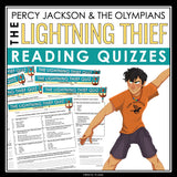 Percy Jackson and the Olympians The Lightning Thief Quizzes - Comprehension