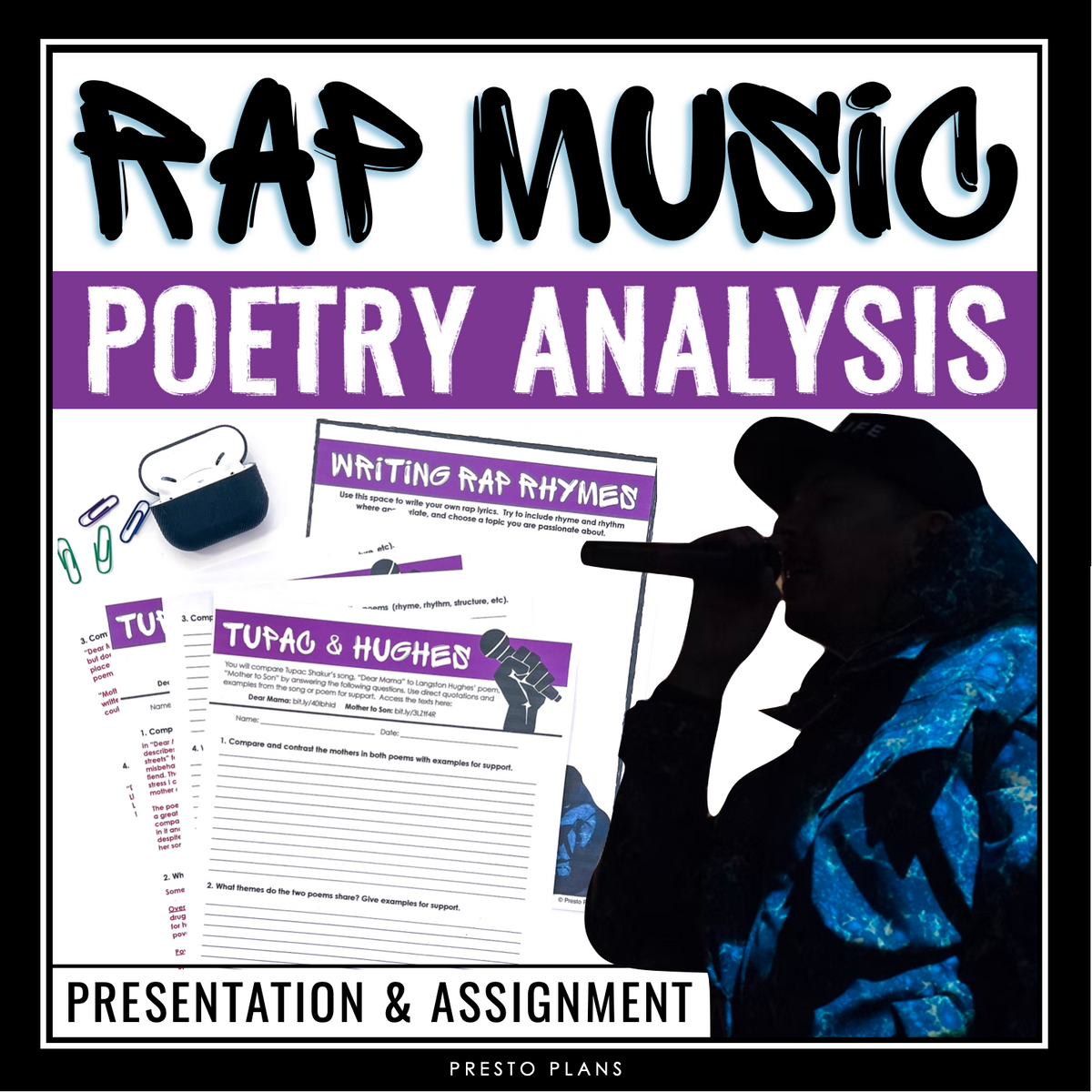 Poetry Rap - Using Rap Song Lyrics to Teach Poetry Presentation