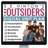 The Outsiders Unit Plan - S.E. Hinton Novel Study Reading Unit - Digital Version