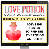 Valentine's Day Escape Room Activity - Team Builder Breakout Game - Digital