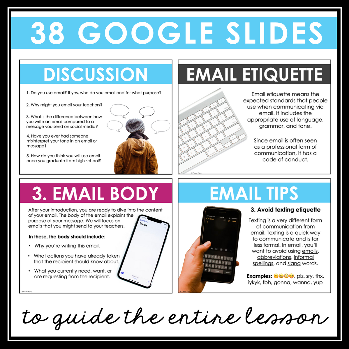 Email Etiquette How to Write an Email Lesson, Activities, Assignments