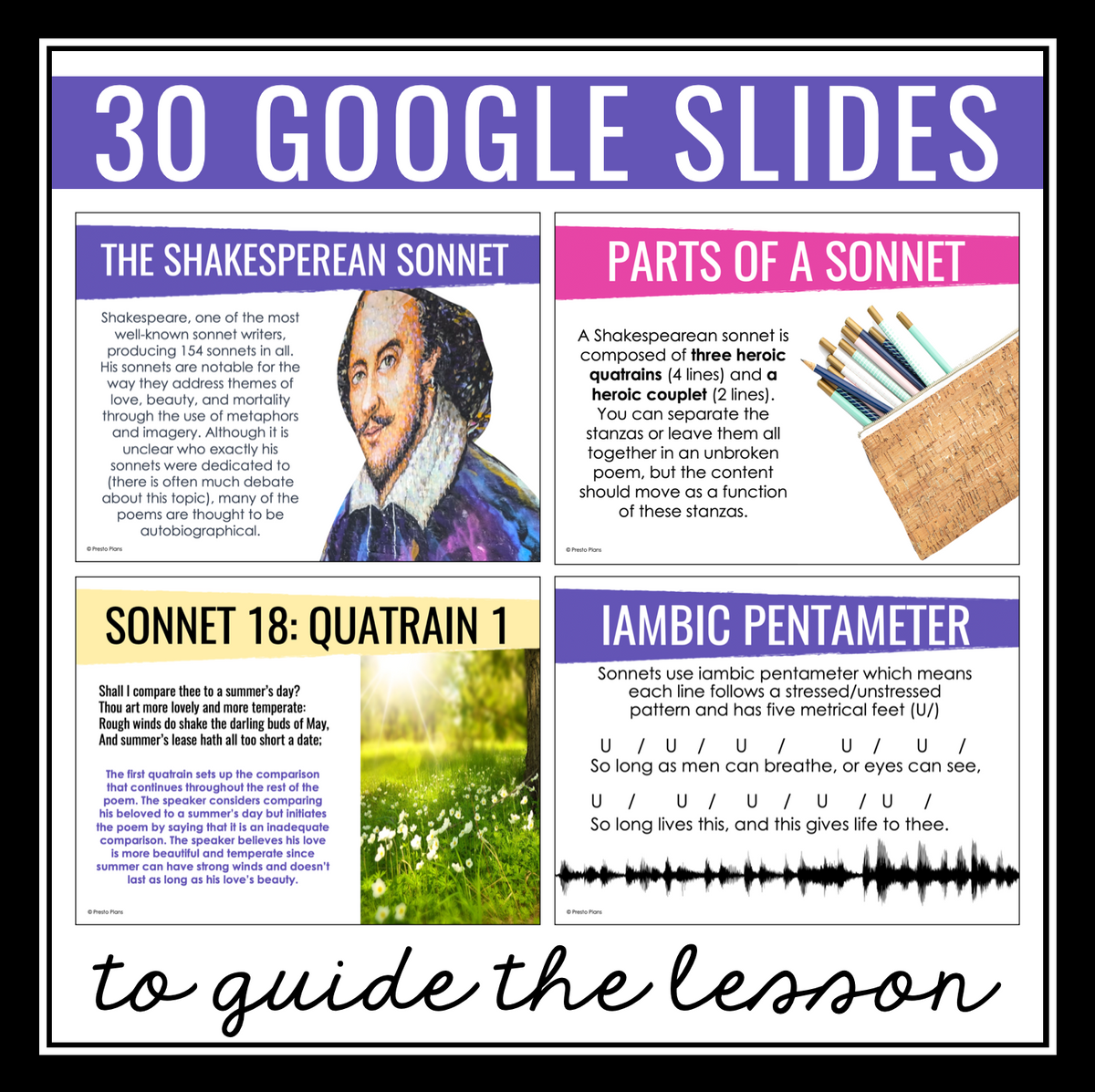 Shakespearean Sonnet Writing Analysis of Sonnet 18 Poetry