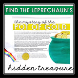St. Patrick's Day Close Reading Mystery Inference Activity - Leprechaun's Gold