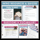 The Outsiders Unit Plan - S.E. Hinton Novel Study Unit - Digital Print Bundle