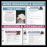 The Outsiders Unit Plan - S.E. Hinton Novel Study Reading Unit - Digital Version
