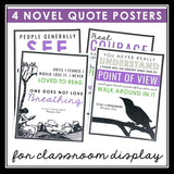 To Kill a Mockingbird Posters - Novel Quote Posters for Classroom Bulletin Board