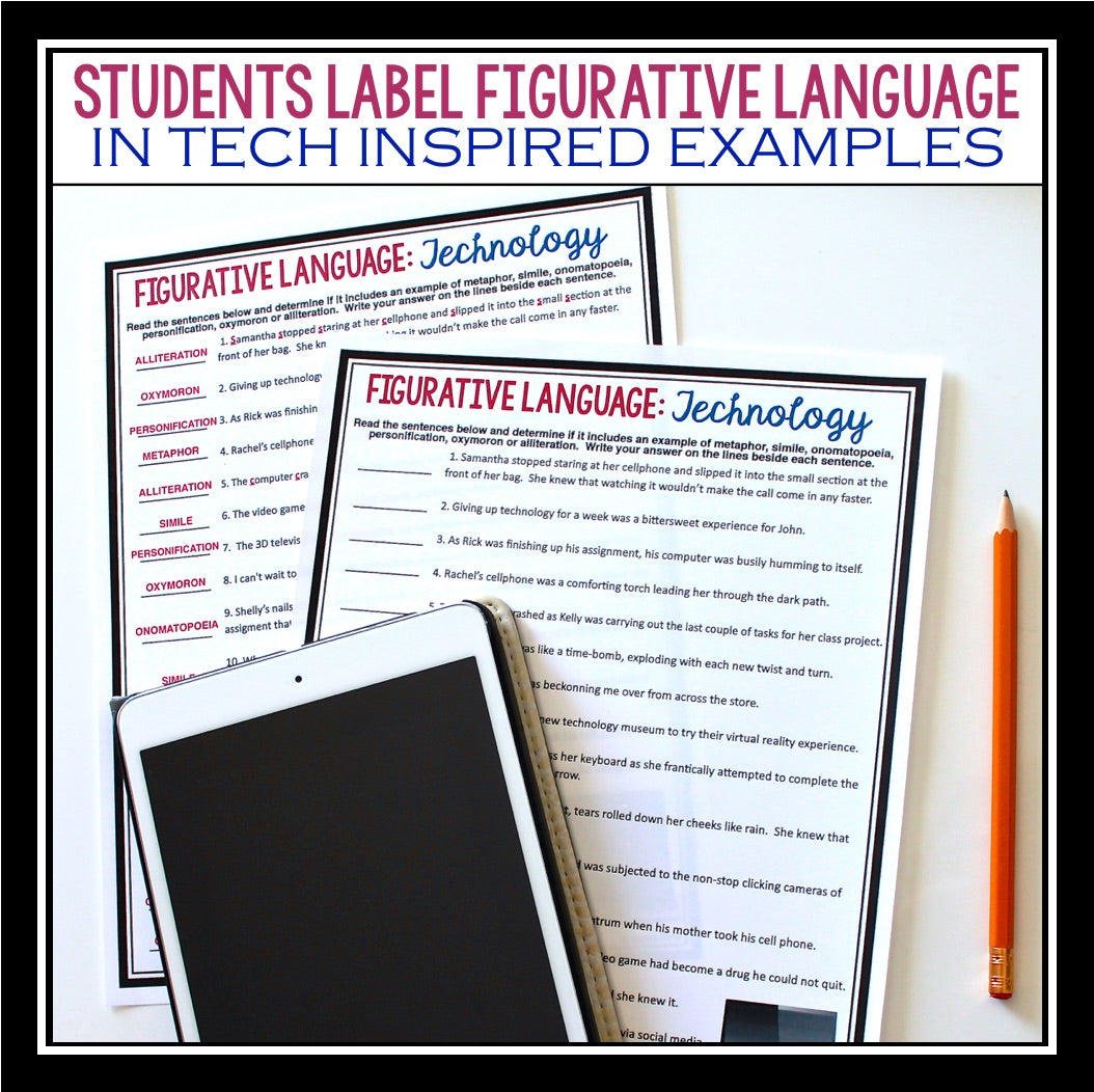 FIGURATIVE LANGUAGE ASSIGNMENT: TECHNOLOGY – Presto Plans