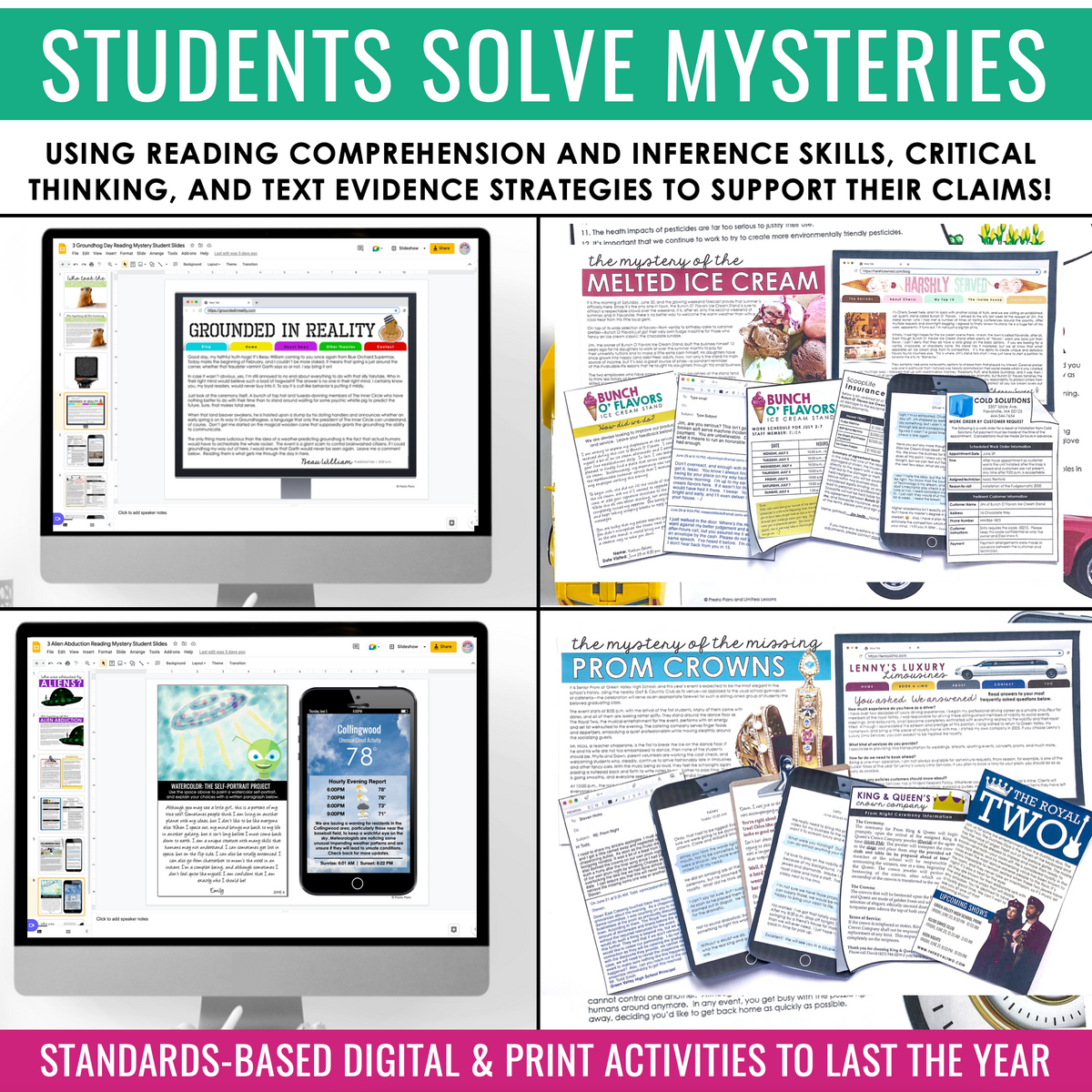 Reading Mysteries Program - Close Reading Inference Activities - Digit ...