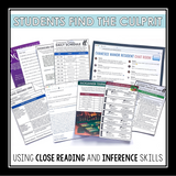 Close Reading Mystery Text Evidence Inference Activity - Grandma's Stolen Teeth