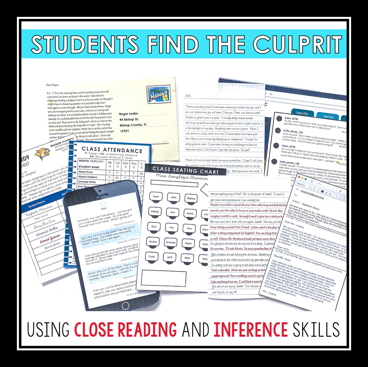 Valentine's Day Close Reading Mystery Inference Activity - Stolen Love ...