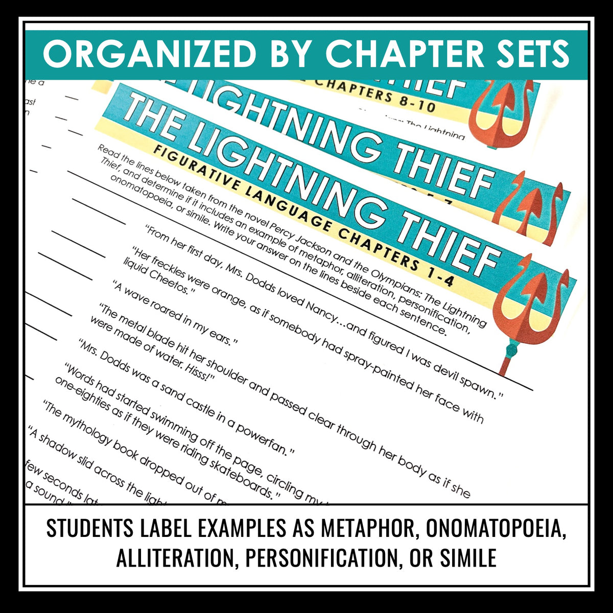 PERCY JACKSON AND THE OLYMPIANS THE LIGHTNING THIEF FIGURATIVE LANGUAG