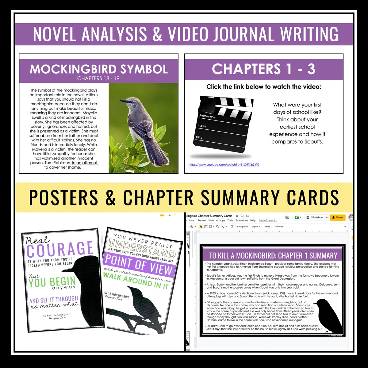 To Kill A Mockingbird by Harper Lee Unit Plan - Novel Study Digital Pr ...