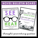 To Kill a Mockingbird Posters - Novel Quote Posters for Classroom Bulletin Board