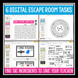 Escape Room Zombie Teacher Digital Breakout Game - Team Building Activity