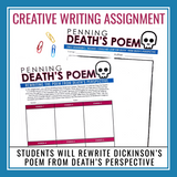 Because I Could Not Stop For Death by Emily Dickinson Lesson and Assignments