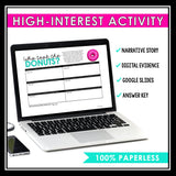 Close Reading Digital Mystery Text Evidence Inference Activity - Stolen Donuts
