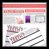 Close Reading Mystery Text Evidence Inference Activity - Grandma's Stolen Teeth