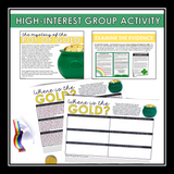 St. Patrick's Day Close Reading Mystery Inference Activity - Leprechaun's Gold