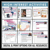 The Outsiders Unit Plan - S.E. Hinton Novel Study Unit - Digital Print Bundle