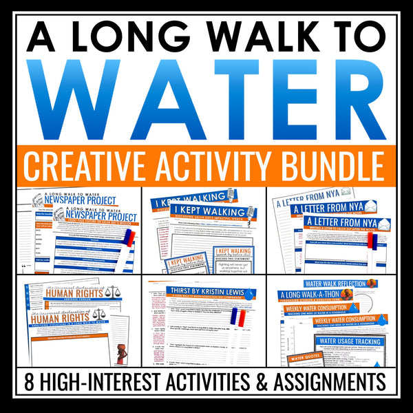 A Long Walk to Water Activity Bundle - Creative Novel Activities and Assignments
