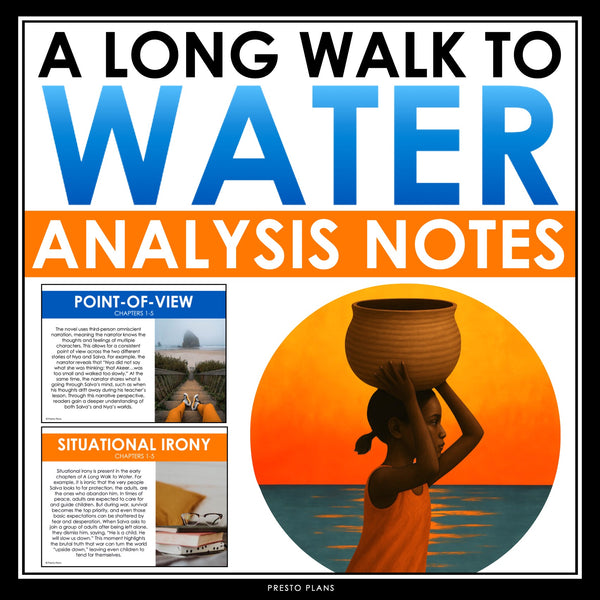 A Long Walk to Water Analysis Notes – Presentation Analyzing Literary Devices