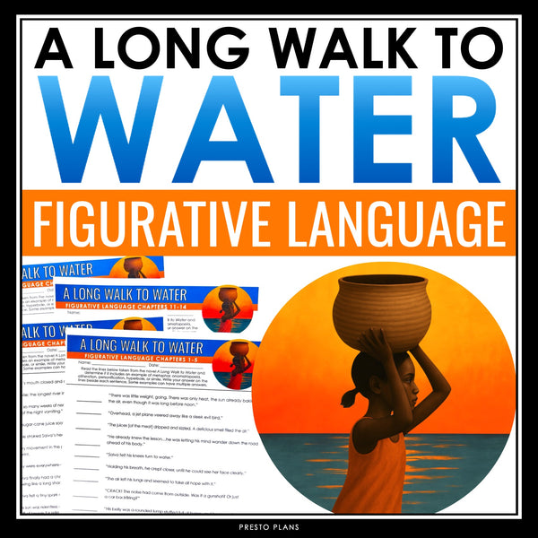 A Long Walk to Water Figurative Language Assignments and Answer Keys