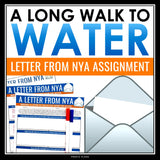 A Long Walk to Water Assignment – Letter from Nya to Salva Creative Writing
