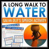 A Long Walk to Water Activity - Salva Dut's Speech Analysis and Discussion