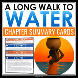 A Long Walk to Water Chapter Summaries - Plot Cards for Linda Sue Park’s Novel