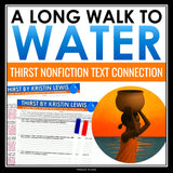 A Long Walk to Water Nonfiction Connection Activity to Thirst by Kristen Lewis
