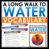 A Long Walk to Water Vocabulary Booklet, Presentation, and Answer Key