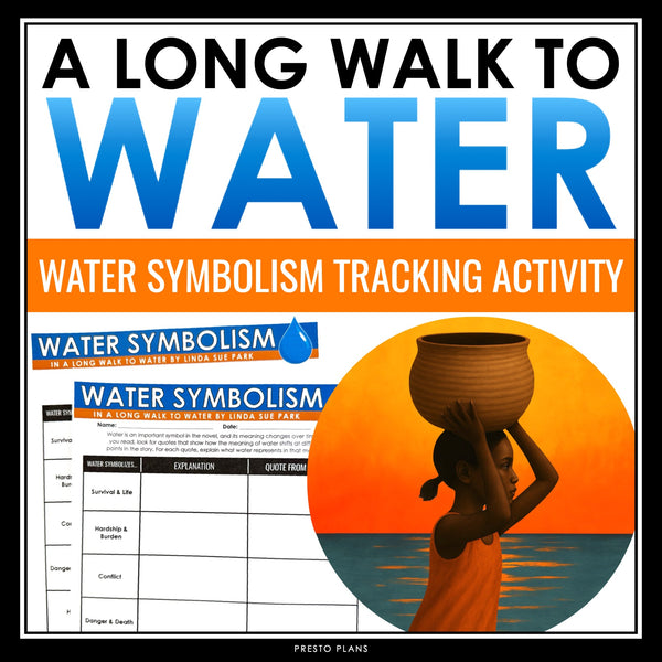 A Long Walk to Water – Water Symbolism Tracking & Quote Analysis Activity