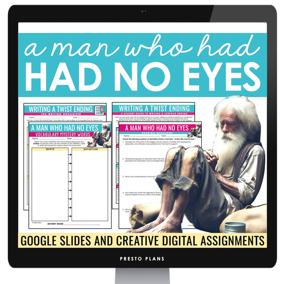 A Man Who Had No Eyes by MacKinlay Kantor - Digital Short Story Resources