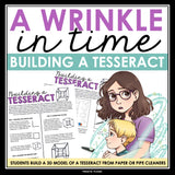 A Wrinkle in Time Activity - Build A Tesseract Novel Craft Creative Assignment