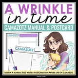 A Wrinkle in Time Activity - Camazotz Manual and Post Card Novel Assignments