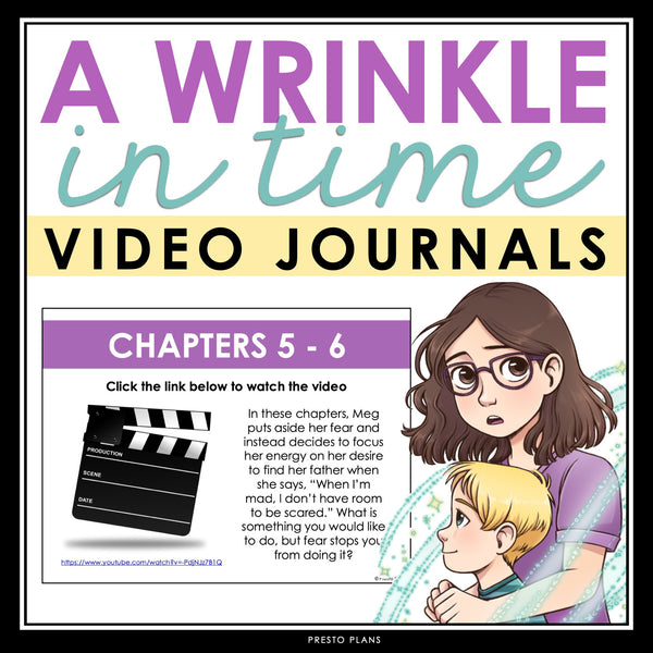 A Wrinkle in Time Writing Prompts - Video Clips and Journal Writing Topics