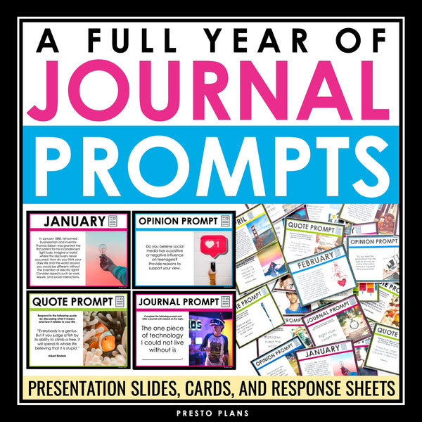 Writing Prompts - 105 Journal Writing Prompts Creative Quick Write Bell Ringers