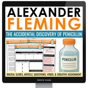 Nonfiction Reading Comprehension Digital Activities - Penicillin Discovery