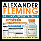 Nonfiction Reading Comprehension Article and Activities - Penicillin Discovery