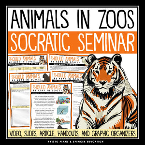 Socratic Seminar - Zoos Discussion Slides, Graphic Organizers and Handouts