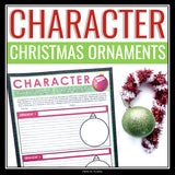 Christmas Character Analysis - Designing Ornaments Creative Symbolism Assignment