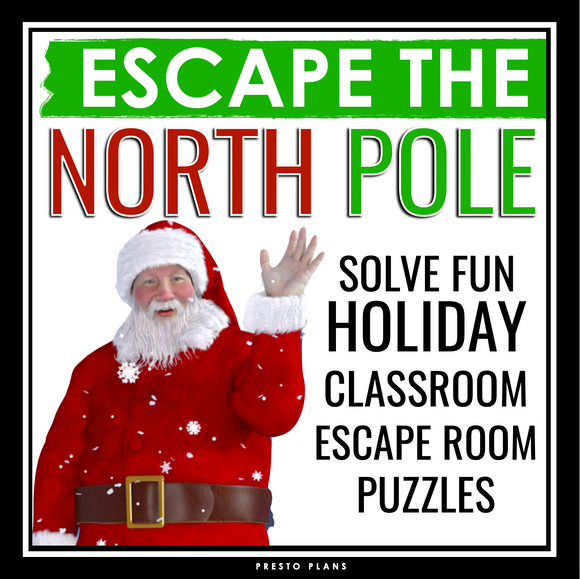 Christmas Escape Room Winter Holiday Team Builder - Escape the North Pole