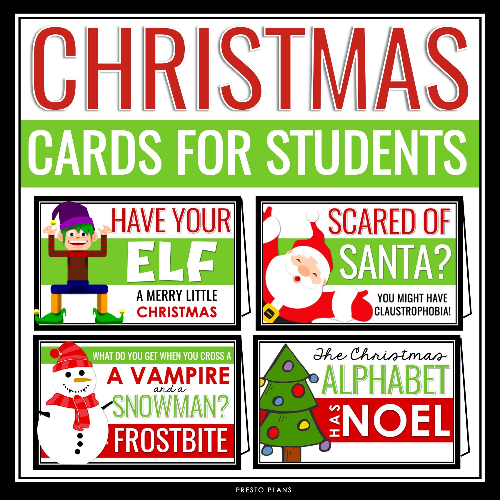 Christmas Gift for Students - Funny Holiday Cards with Jokes and Puns – Presto Plans christmas-gift-for-students-funny-holiday-cards-with-jokes-and-puns-presto-plans