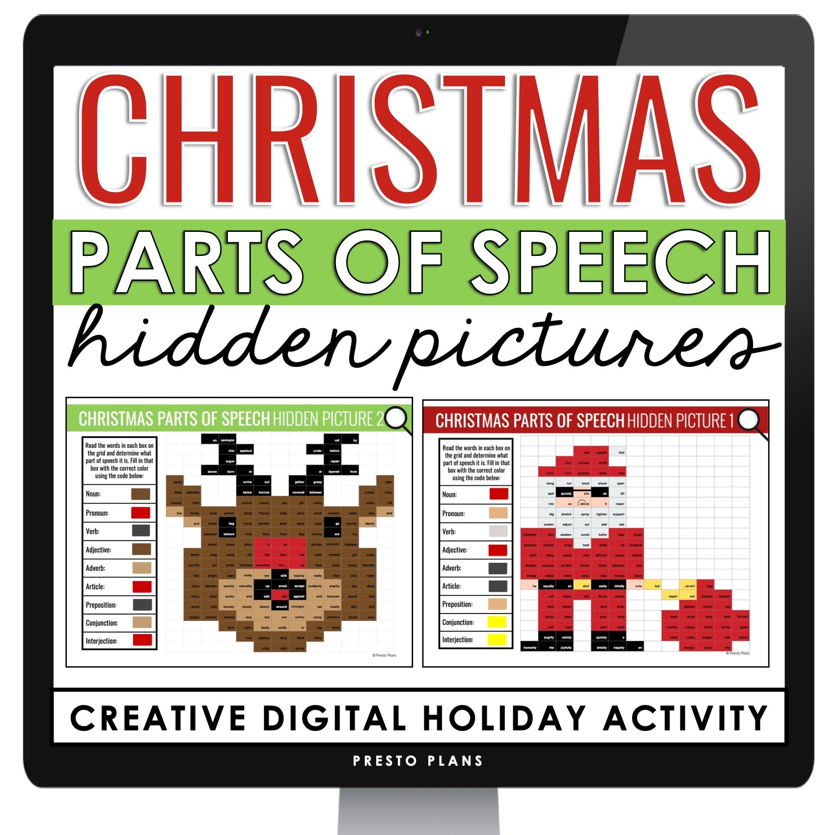 Christmas Parts of Speech Digital Activity - Color Code Hidden Mystery – Presto Plans christmas-parts-of-speech-digital-activity-color-code-hidden-mystery-presto-plans