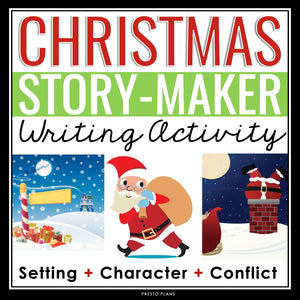 Christmas Writing Prompts - Narrative Writing Story Starters - Story Elements